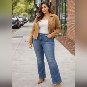 Levi Strauss Signature Mid-Rise Bootcut Jeans Plus Size Denim Classic Flare Fit